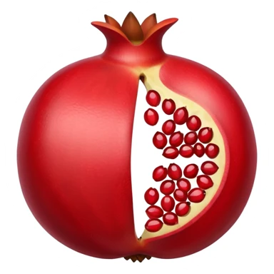 pomegranate with seeds sticker