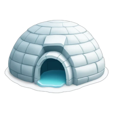 igloo with thank you symbol on top sticker