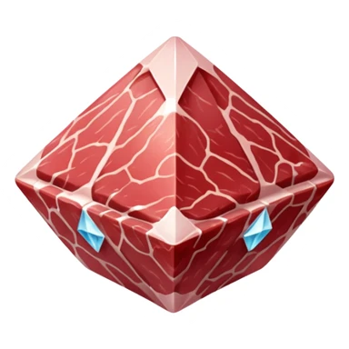 Diamond meat sticker