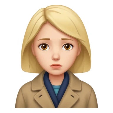 sad and single woman who is cold sticker