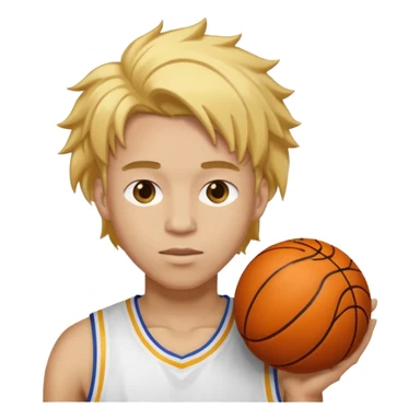basketball player with gold hair sticker