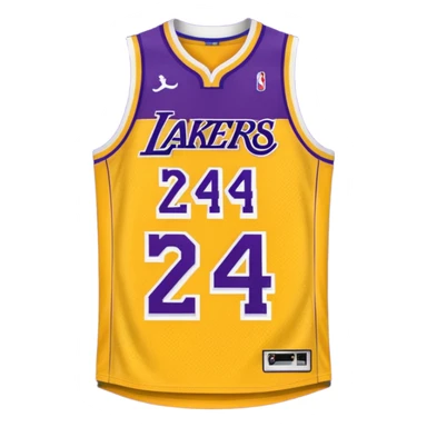 los angeles lakers jersey sticker