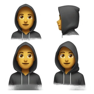 Me wearing a hoodie  sticker