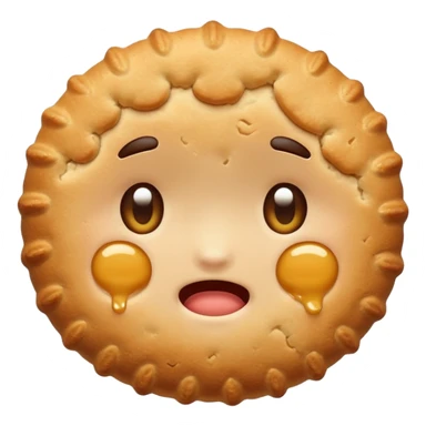 cute biscuit no cream cry sticker