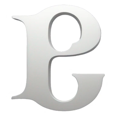 GP letter logo sticker