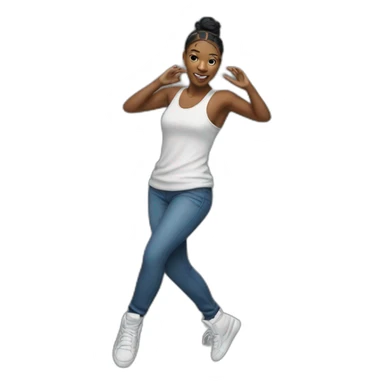 Un danseuse professionnelle de hip-hop  sticker