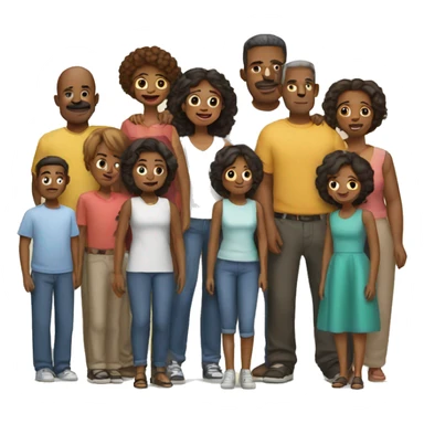 a big normal family sticker