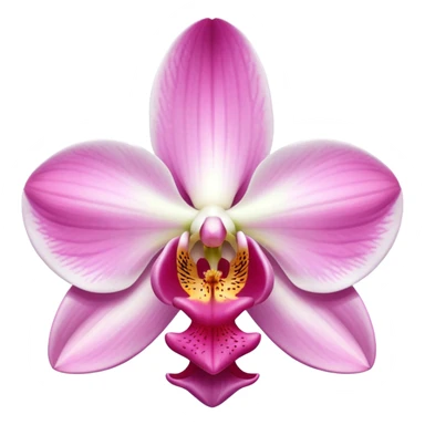exquisite-phalaenopsis-moth-orchid-with-pure-white-petals-and-subtle-pink-center sticker