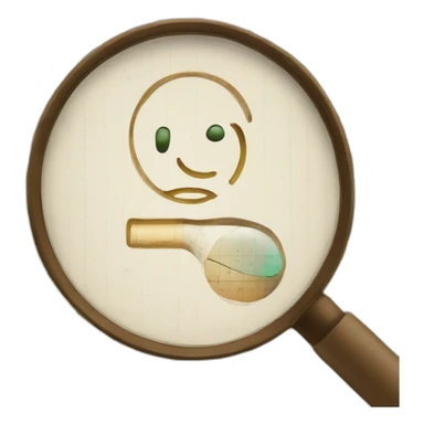 magnifying glass over a math equation sticker