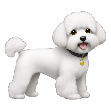 Bichon havanais black sticker