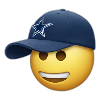 dallas cowboys ballcap sticker