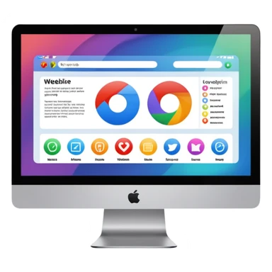 a computer screen that is showing a website sticker