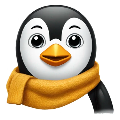 Pinguin mit Schal sticker