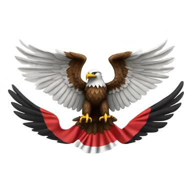 Eagle with Albanian flag  sticker