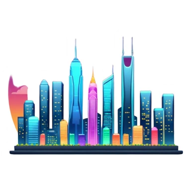 Las Venturas city skyline sticker
