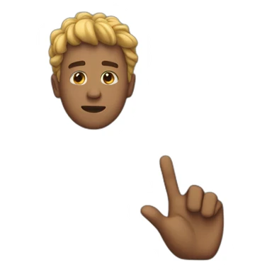 shows stop with his hand sticker