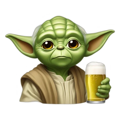 Yoda boit une bière  sticker