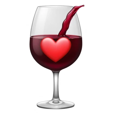 Corazón de color vino tinto oscuro sin nada arriba sticker