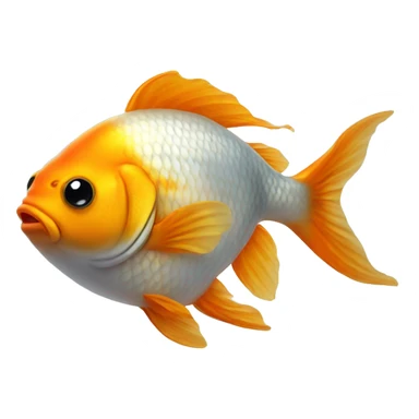 Fat goldfish sticker