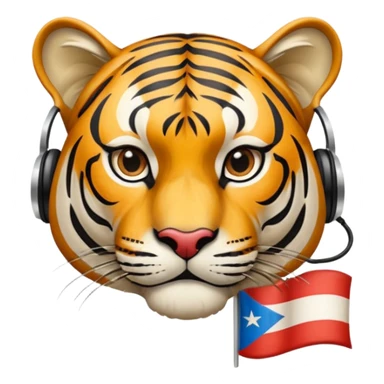 Quiero un tigre mezclado con la bandera cubana. Porque no apodan el tiger y soy de cuba. 
Quiero un tigre asi cubano pero con unos audífonos de dj, además un tigre fuerte y con cara de tigre agresivo sticker