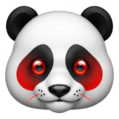 panda with laser eyes sticker