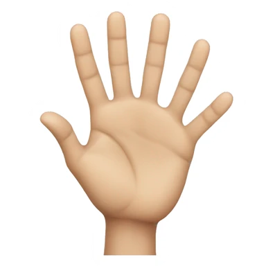 hand that shows four fingers sticker