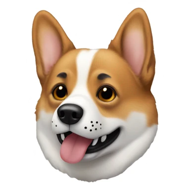 Corgi with Friday the 13th Mask on  sticker