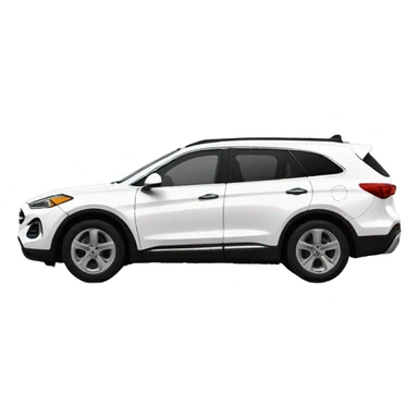 white santa fe suv sticker