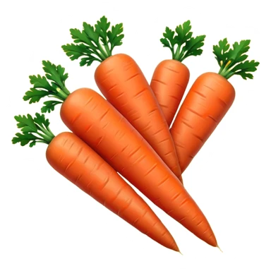 Baby-cut carrots, small cylindrical orange pieces, rounded ends, no green tops sticker