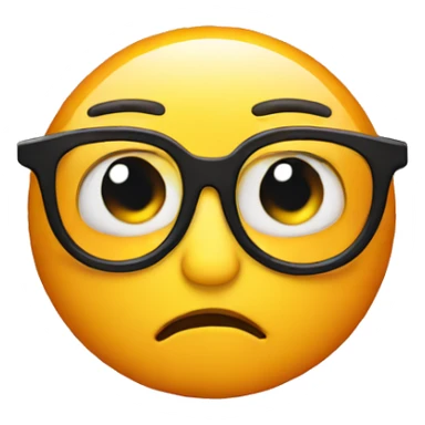 Eye roll with glasses sticker