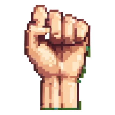 clenched fist salute sticker