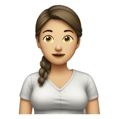 Femme enceinte fatiguée sticker