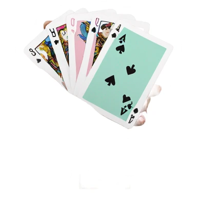 Aesthetic individual pastel playing cards  sticker