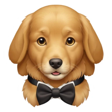 golden retriever gentleman sticker