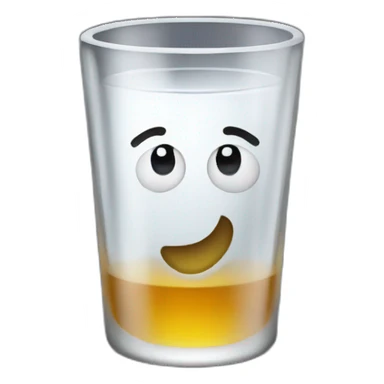 Vodka shot glass  sticker