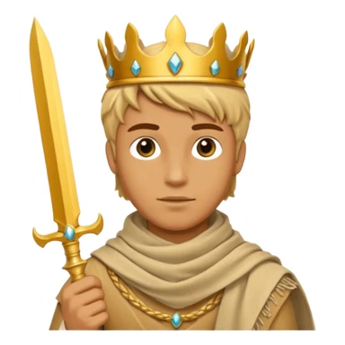 Desert Prince – sand scarf + gold dagger, Golden Princes. sticker