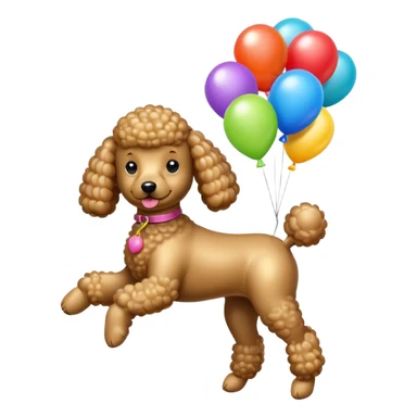 poddle dog shaped flying balloons sticker