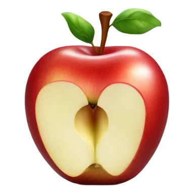 Apple eating an apple sticker