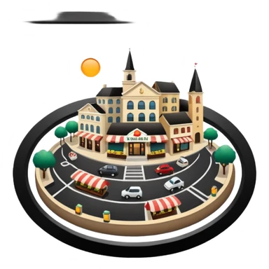 Hometown with many reastaurants sticker