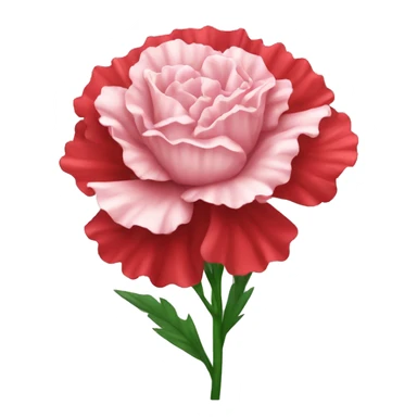 red carnation flower emoji ios sticker