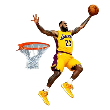 Lebron james qui dunk sticker