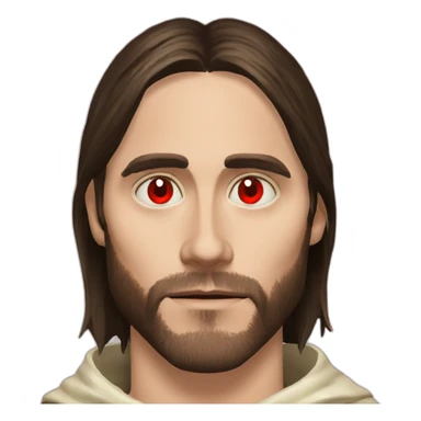 Jared Leto red eyes in a mantle sticker