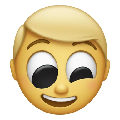 Eye twitching with a smile sticker