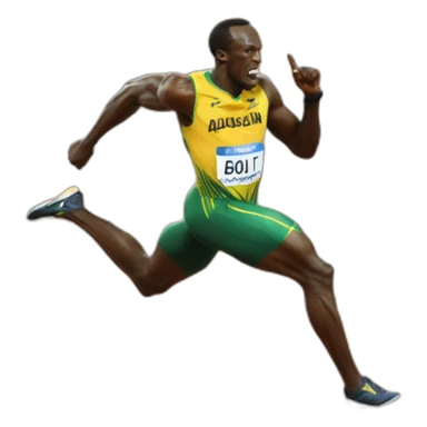 Usain bolt sticker