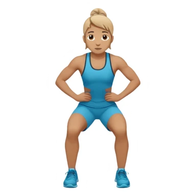 persona haciendo burpees sticker