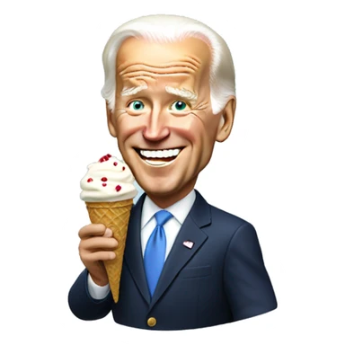 Joe Biden Eating Ice Cream sticker
