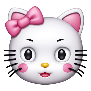 hello kitty with mascara spoolie sticker