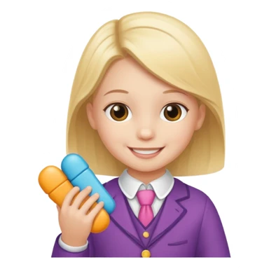 a child sharing toys with another, etiquette theme sticker