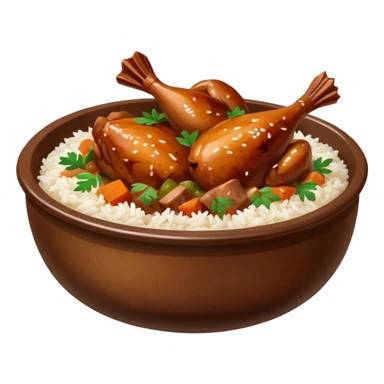 stew chicken with white rice sticker