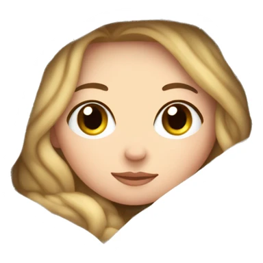 White girl snuggled in a blanket she's freezing sticker